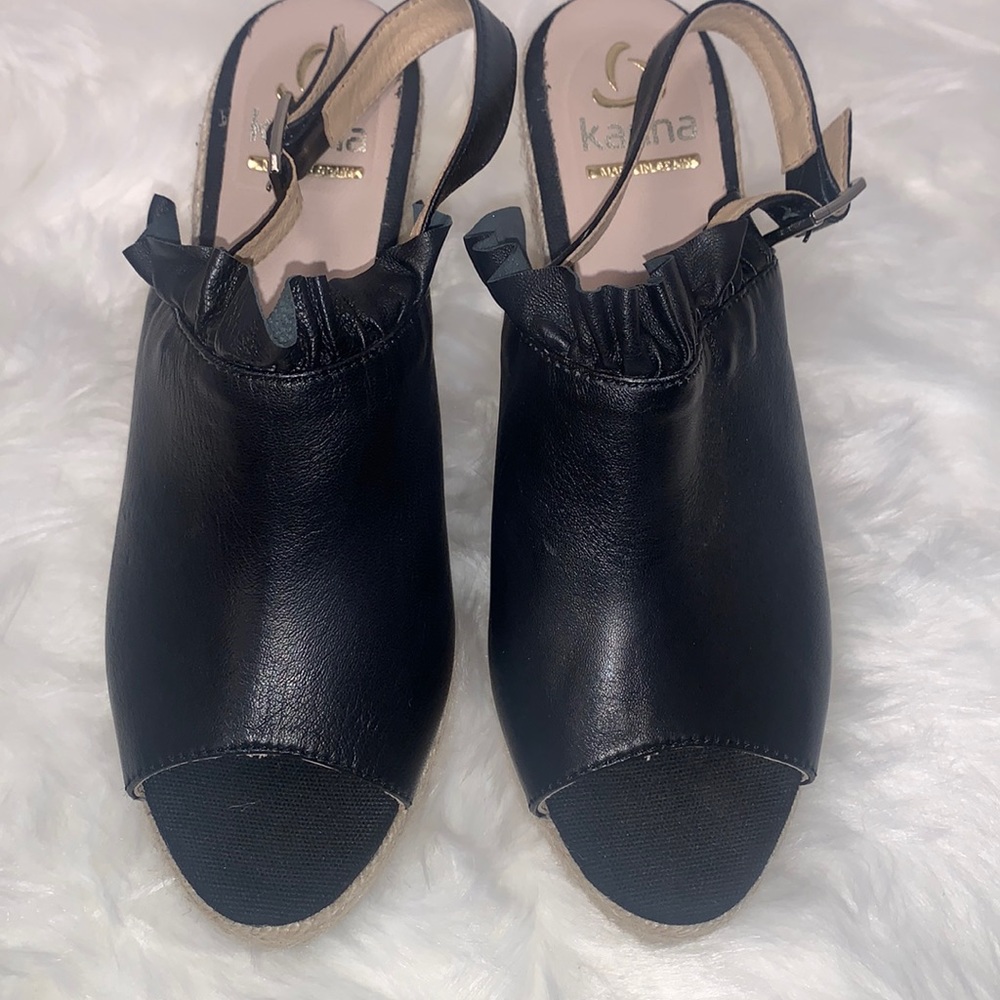 Kanna Genuine Leather wedges size 40 Made in Spain